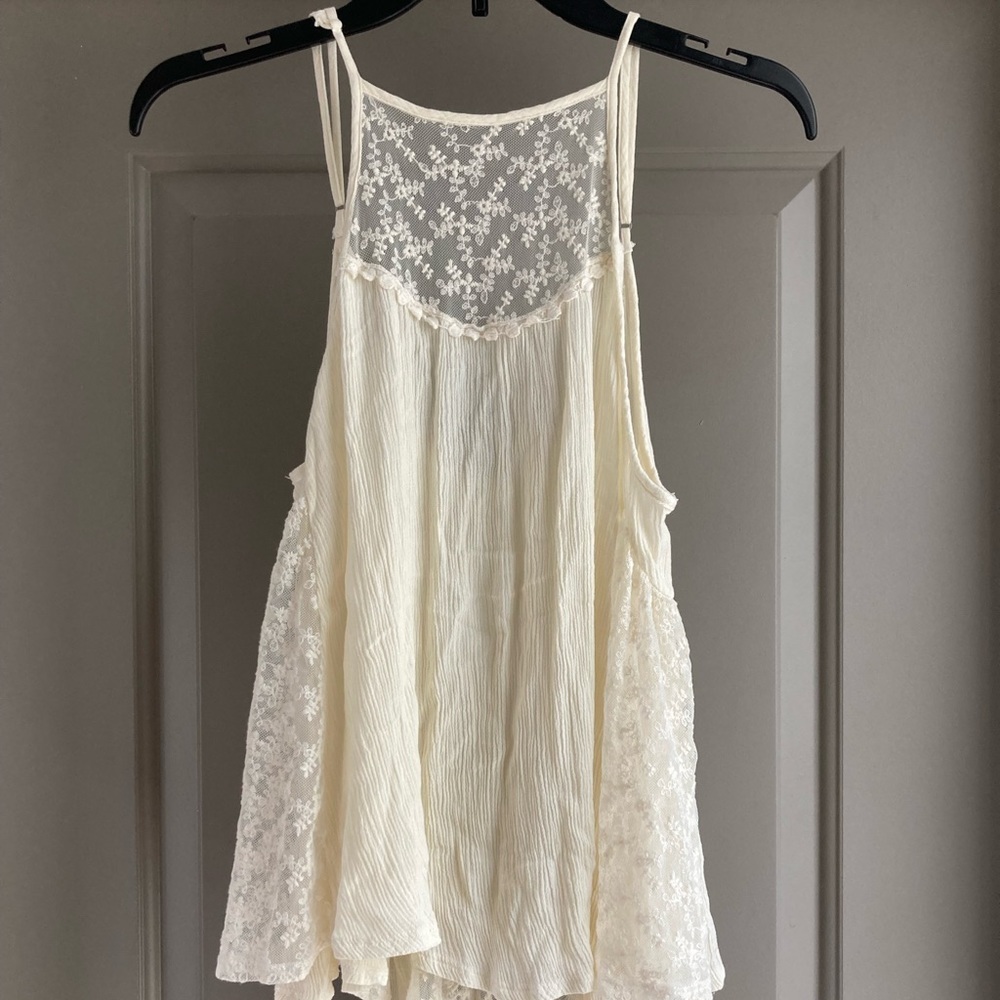 Ivory Bohemian Floral Lace Camisole